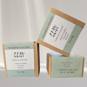 Shampoo solido para cabelo seco