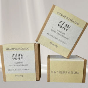 Shampoo solido para cabelo seco